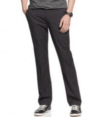 Casual Friday companion. These pants from Kenneth Cole Reaction won't let your style slide at the end of the week.