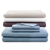 Combed cotton sateen sheets finished for an ultra-soft hand. A refined double needle hem stitch adorns the flat sheets and pillowcases. Fitted sheets are sewn with a true 18 pocket and all around elastic.