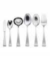 Delicate beading accents the angular handles of Oneida's Classic Pearl hostess set that, with a mirror-like sheen, graces tabletops with ladylike sophistication. A perfect complement to Classic Pearl flatware, also in best-quality stainless steel.