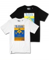 Pop open a cold one and kick back in this chilled-out graphic tee from LRG.