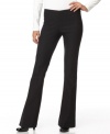 With just the right amount of stretch, these bootcut pants from Studio M ensure a sleek fit every time.