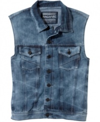 Get daring with your denim. Grab this sweet vest from Ring of Fire to add a little edge to your outfit.