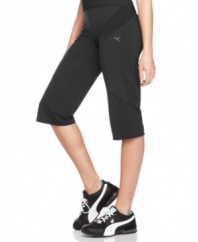 Step up your routine in these easy capris from Puma. A straight leg offers breathable comfort during your toughest workouts!