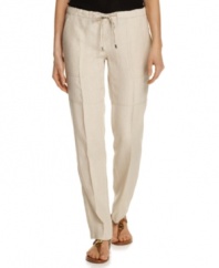 A summer staple, these MICHAEL Michael Kors linen pants are the epitome of effortless-chic during hot weekend days!