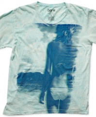 Chill out. Summer style is a breeze with a simple graphic t-shirt like this from Bar III.