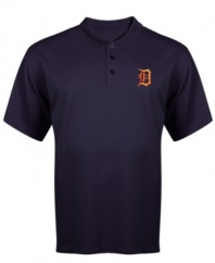 A league of their own. Let everyone know the Detroit Tigers are standout stars in your eyes with this MLB polo shirt from Majestic.