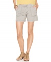 DKNY Jeans offers easy shorts perfect for every day with this look. Rendered from cotton with a bit of stretch, they lend a flattering fit, too!