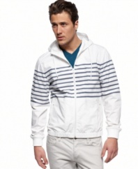 Step out of line with this cool full-zip hoodie from INC.
