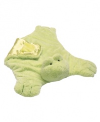 They'll feel like they're lounging in the lap of luxury when laying on this extra-soft froggy from Gund.