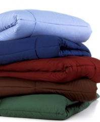 Get it covered. Featuring oversized construction for complete coverage, this Sealy Crown Jewel Best Fit comforter keeps you warm and comfortable with luxe 300-thread count cotton sateen and plush down alternative fill. Choose from five colors.