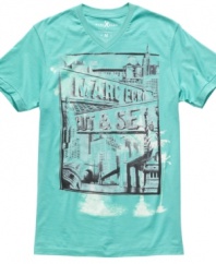 Capture a complete downtown look with NYC-inspired t-shirt from Marc Ecko Cut & Sew.