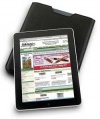 Graphic Image iPad Leather Sleeve (Black)