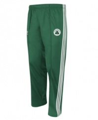 Sport your favorite team's gear with this court-ready Boston Celtics track pant from adidas.