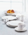 A unique geometric shape and clean, embossed design give these fine china bowls from Mikasa's Antique White dinnerware and dishes collection a modern sensibility. Microwave, dishwasher and oven safe. Perfect for everyday use.