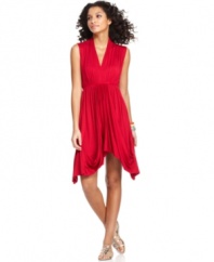 Perfect for making a grand entrance, Cha Cha Vente's draped jersey dress is both elegant and seductive!