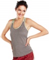 Made from sporty Dri-FIT fabric that wicks moisture to keep you cool, Nike's tank top is a workout essential!