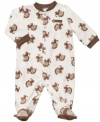 Swing him into cozy comfort with this darling footed coverall from Carter's.