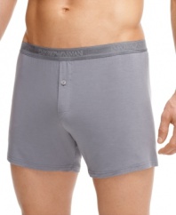 This super comfortable knit boxer provides classic support and maintains its features after several washes.