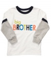 He can shout out his big boy status with this Big Brother layered tee from Carter's.
