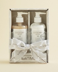 Your baby deserves the best. A rich, nourishing scent with notes of sweet almond, rice milk and vanilla undertones, the Little Giraffe's luxurious wash+lotion set is exceptional for soothing baby's sensitive skin from bathtime to bedtime.