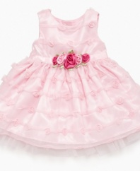Dress her up and take her out. Prepare her to be the princess of any occasion with this regal dress from Sweet Heart Rose.