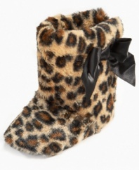 Spice up your little fashionista's outfit in an instant with these ferocious animal-print boots from First Impressions.