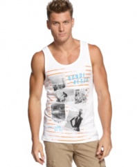 Your style will be shoulders above the rest with this hip tank from Bar III.
