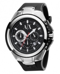 Casual and cool, this multifunctional watch by AX Armani Exchange works with any wardrobe.