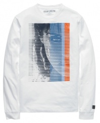Prove your theory that casual wear can still be stylish with this long-sleeve tee from Sean John.