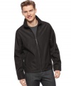 Simple style is easy to come by with this lightweight jacket from Calvin Klein.