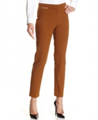 Ellen Tracy's skinny trousers are essential staples and pair well with anything from basic tees, to silky blouses to crisp shirts. The price is so nice, too!