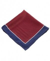 Change up your normal pocket square pattern with this houndstooth version from Club Room.