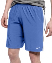 Don't be afraid to work up a sweat. With Dri-Fit technology, these Nike shorts will keep you comfortable in any condition.
