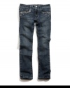 GUESS Kids Girls DAREDEVIL SKINNY Jeans with Embroidery, DARK STONEWASH (10)