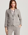 Perfect office sophistication in a MARC BY MARC JACOBS blazer--tailored to perfection with three-button cuffs and a double-button front closure. Paired with matching trousers the look is polished and complete.