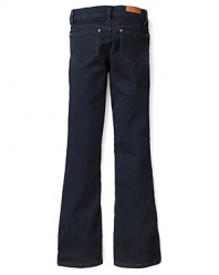 Dark wash flare jeans from Aqua are a wardrobe essential, loving chunky sweaters or delicate blouses alike.