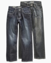 A subtle fade on these Stephen jeans from Request gives his style a fresh style that makes them perfect for a sunny day.