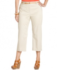 From work to weekends, Charter Club's plus size capri pants are basics for warm weather style!
