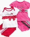 Show some personality! Keep everyone in the know about your precious princess with one of these darling t-shirt and short sets from Baby Essentials.