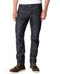 These sleek and slim Levi's 508 slim tapered jeans have streetwise styling right down to your favorite pair of kicks.