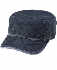 Pad your wardrobe. This quilted hat from American Rag is the perfect accessory to stylishly cap-off any outfit.