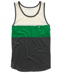 Great blocking. This tank from LRG looks cool when the mercury starts rising.