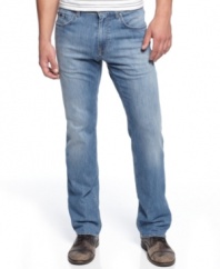 Shed some light on your denim look with these straight-fit jeans from BOSS Black.