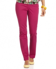 Try a new way to wear Style&co.'s natural-fit jeans! On-trend colored denim adds a unique touch to any outfit.