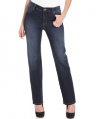 Bandolino's straight-leg jeans are figure-flattering essentials, whether you dress them up or down!