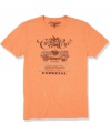 Give your casual look some international energy with this rad graphic tee from Lucky Brand Jeans.