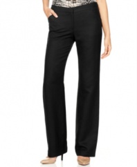 Calvin Klein makes work basics beautiful--these pants are a sleek essential for every wardrobe!