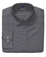 Shore up your stock of basics with this solid slim-fit shirt from Kenneth Cole Reaction.