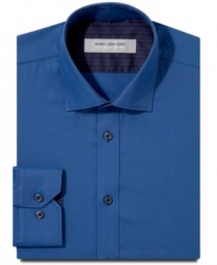 Saturate your style with the cool hue of this Marc New York dress shirt.