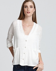 Supple, lightweight and bright white, this Splendid cardigan is perfection for breezy summer nights.